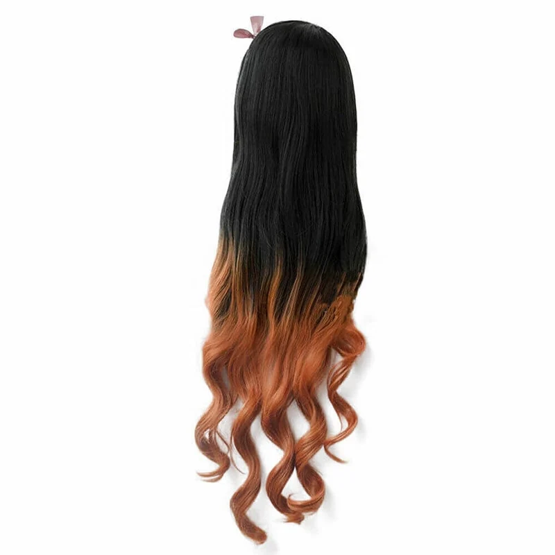 Halloween Women’s Synthetic Cosplay Wig with Bangs for Parties, Anime-Styled Hairstyle