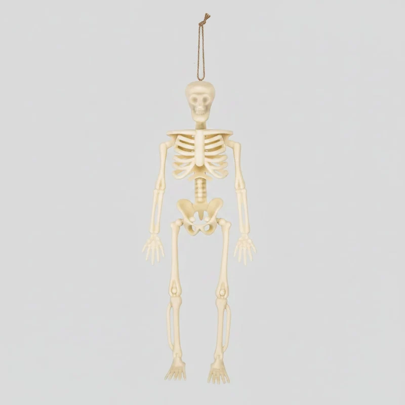 Halloween Miniature Moving Skeleton Decorations with Hanging String