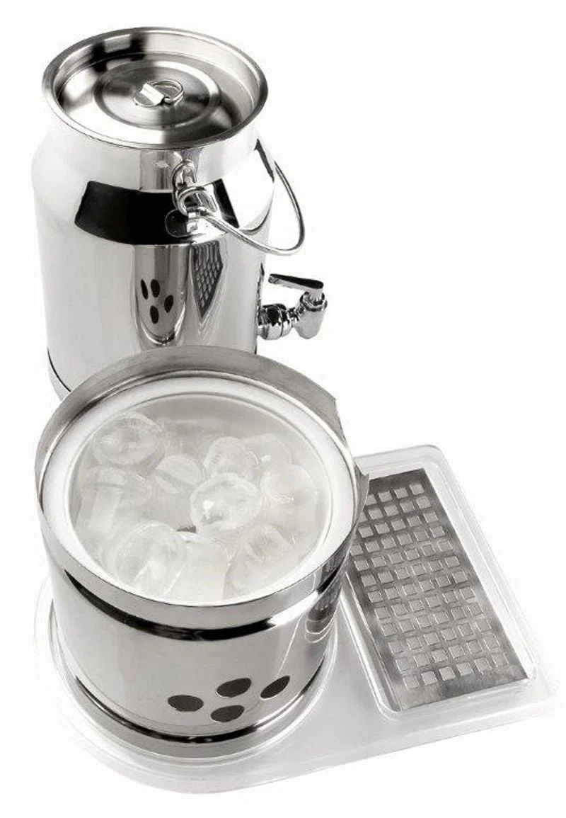 Distributeur de lait chaud ou froid en inox