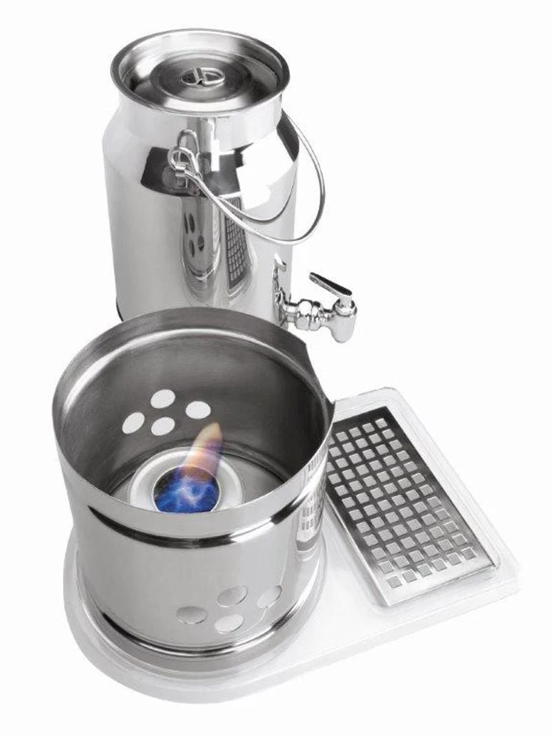 Distributeur de lait chaud ou froid en inox