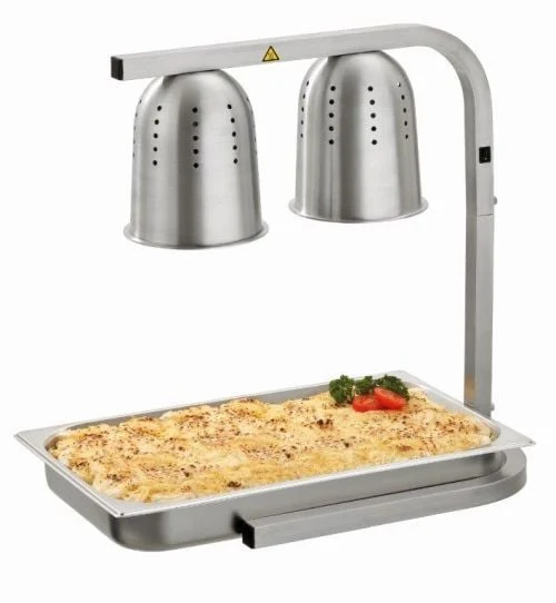 Lampes chauffe plat infrarouges avec bac GN