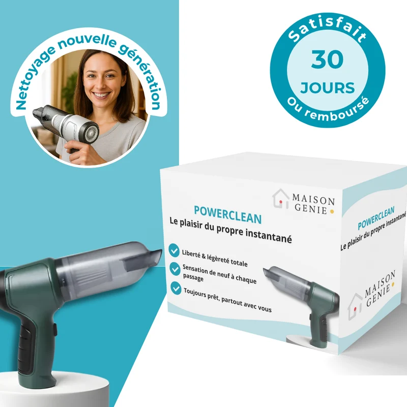 PowerClean - Aspirateur sans fil pour voiture ultime