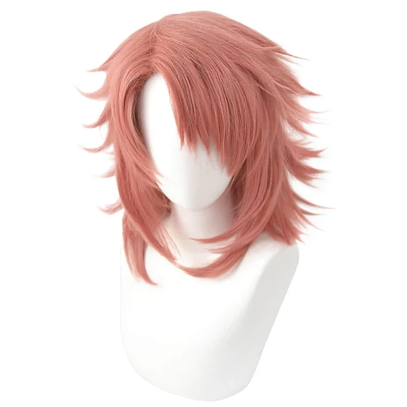 Women's Halloween Anime Cosplay Wig with Black Bangs and Layered Strands