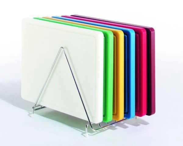 Support inox pour planches à découper