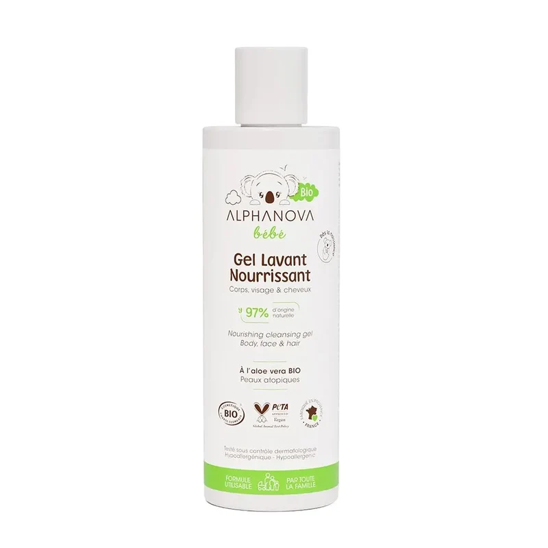 Gel lavant nourrissant bio Alphanova 200ml