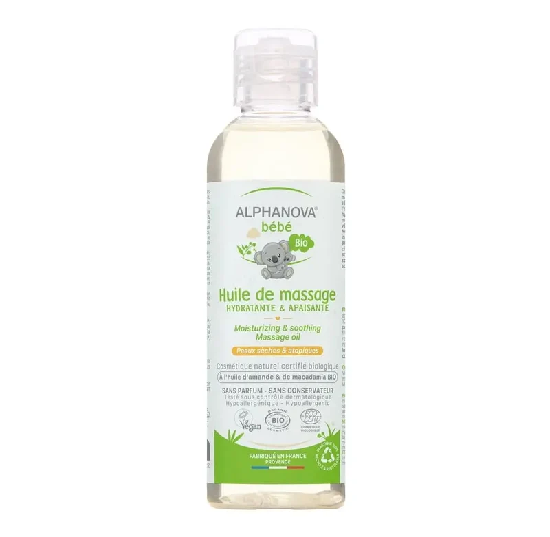 Huile de massage bio Alphanova