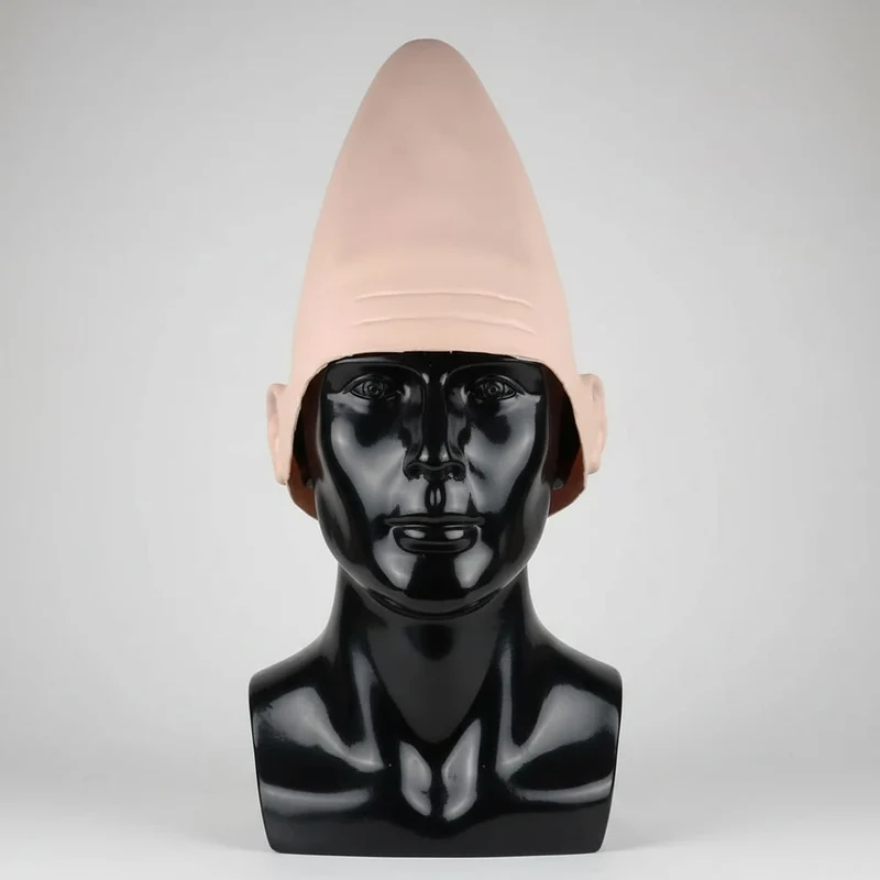 Halloween Latex Conehead Alien Mask with Ears for Children and Adults