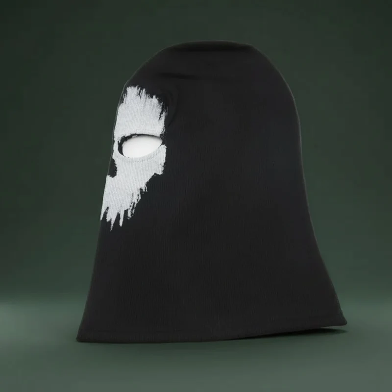 Halloween Skull Balaclava for Children and Adults, Black Knitwear