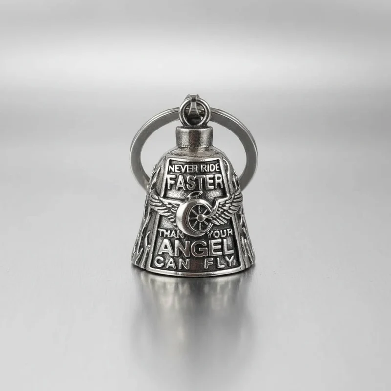 Halloween Decorative Angel Motorcycle Bell with a Scary Engraving for a Party