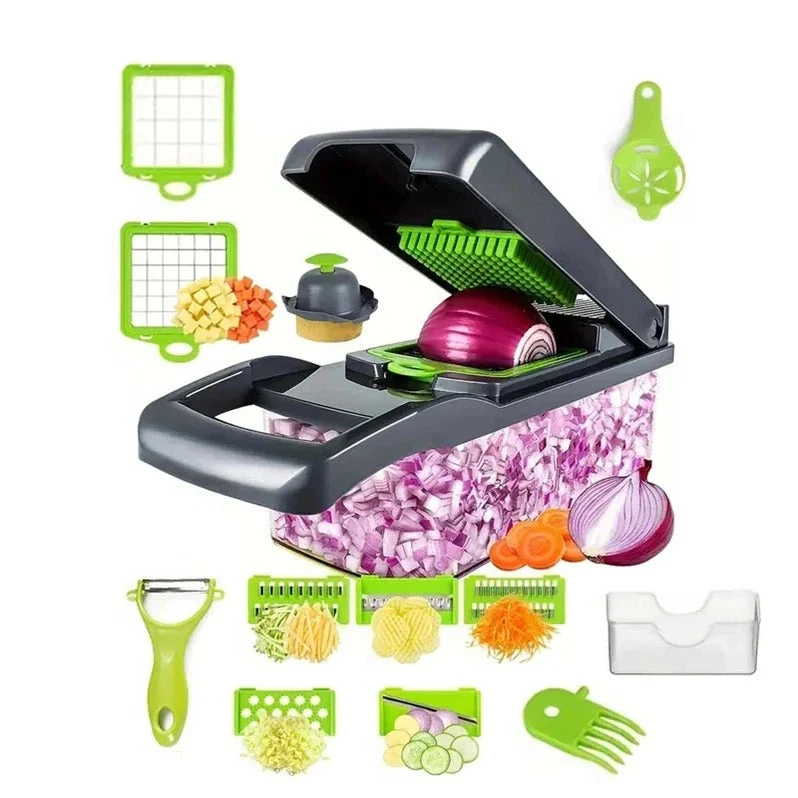 Multifunctional Chopper, Slicer, and Grater Set