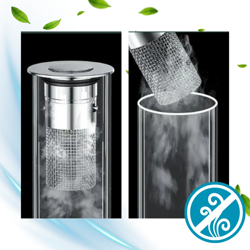 Pop-up Drain Stopper for Sink with Odor-Isolating Filter