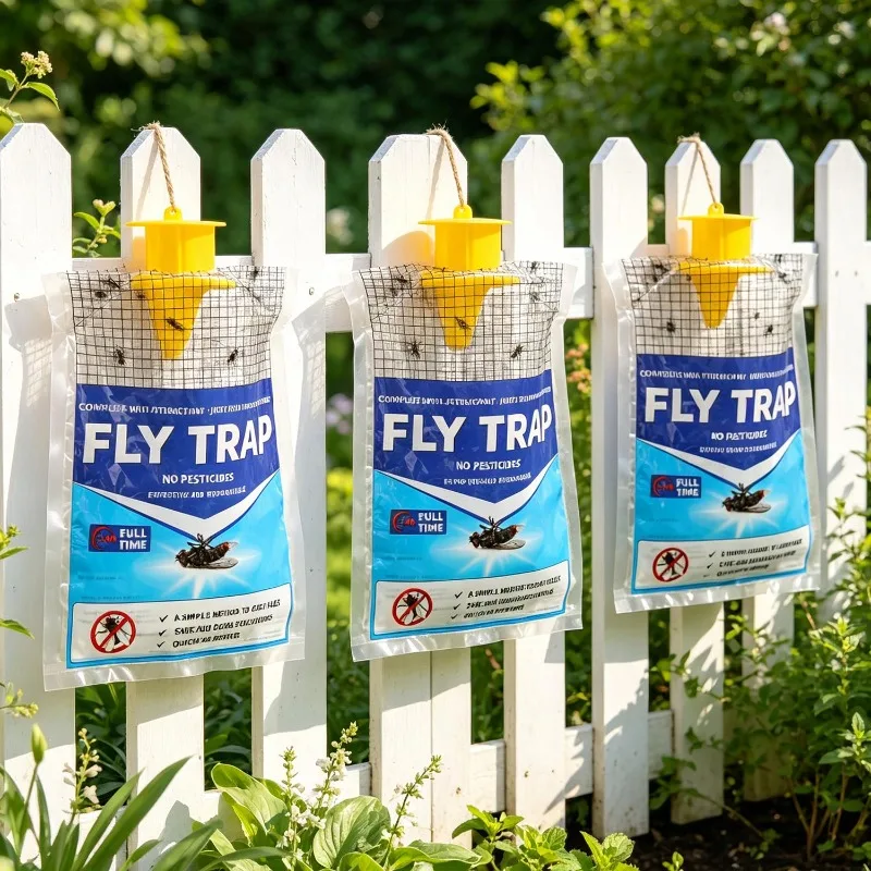Disposable Hanging Fly Bag with Soluble Bait