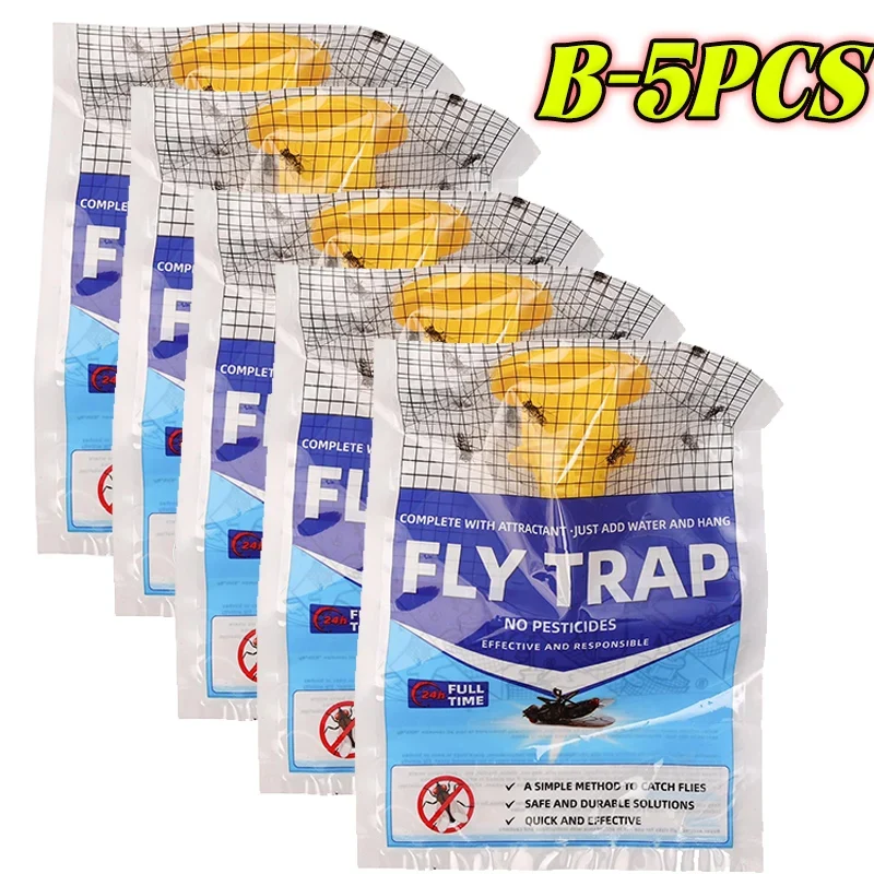 Disposable Hanging Fly Bag with Soluble Bait