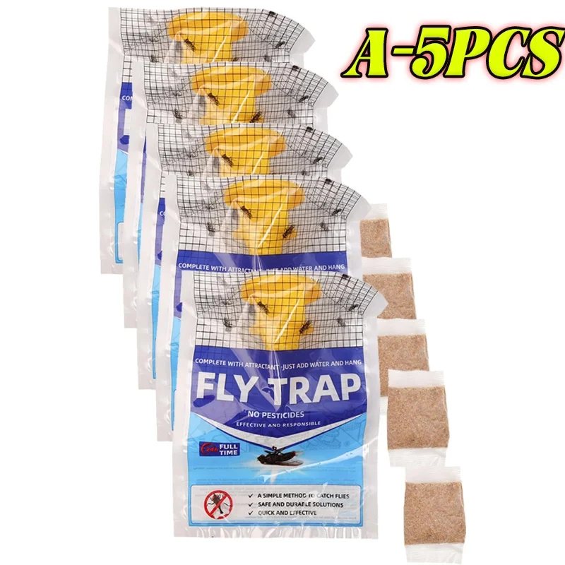 Disposable Hanging Fly Bag with Soluble Bait