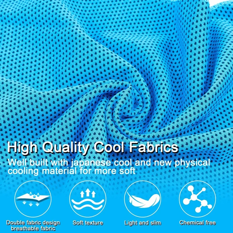Quick-Drying Cooling Towel with Dot Pattern