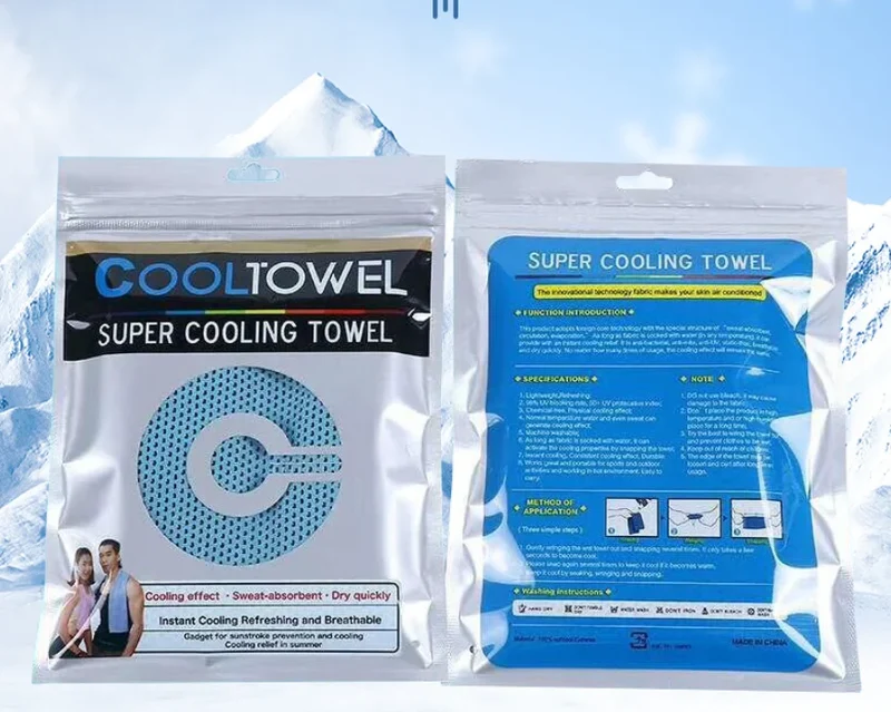 Quick-Drying Cooling Towel with Dot Pattern
