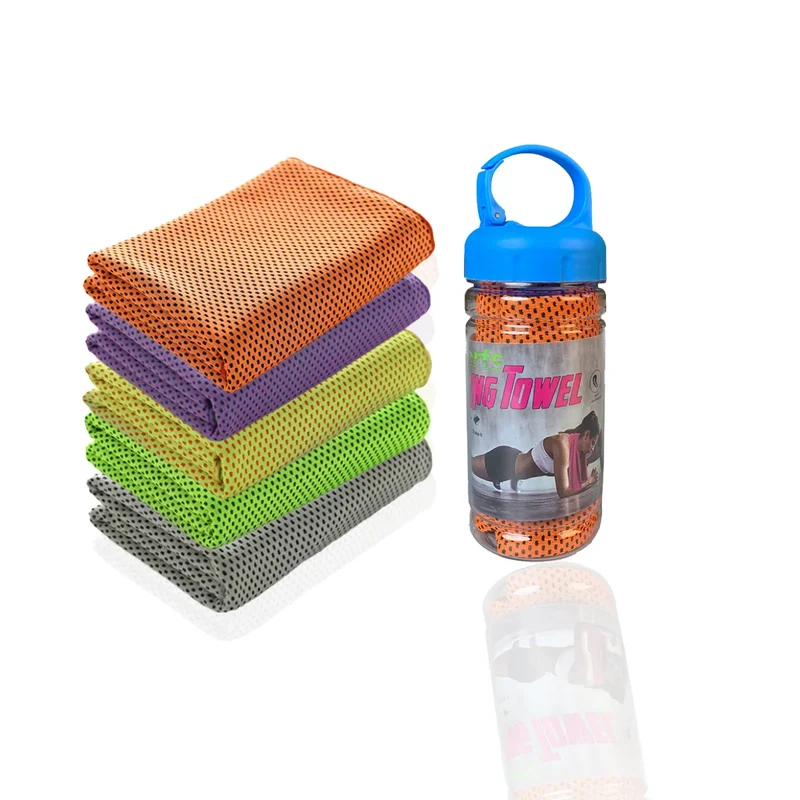 Portable Quick-Drying Cooling Towel with Bottle