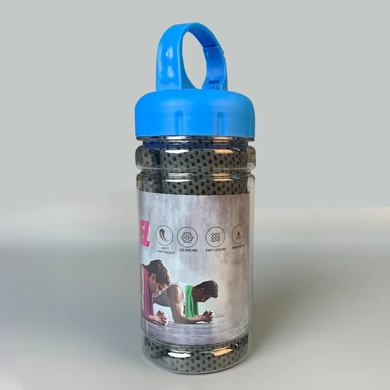 Portable Quick-Drying Cooling Towel with Bottle
