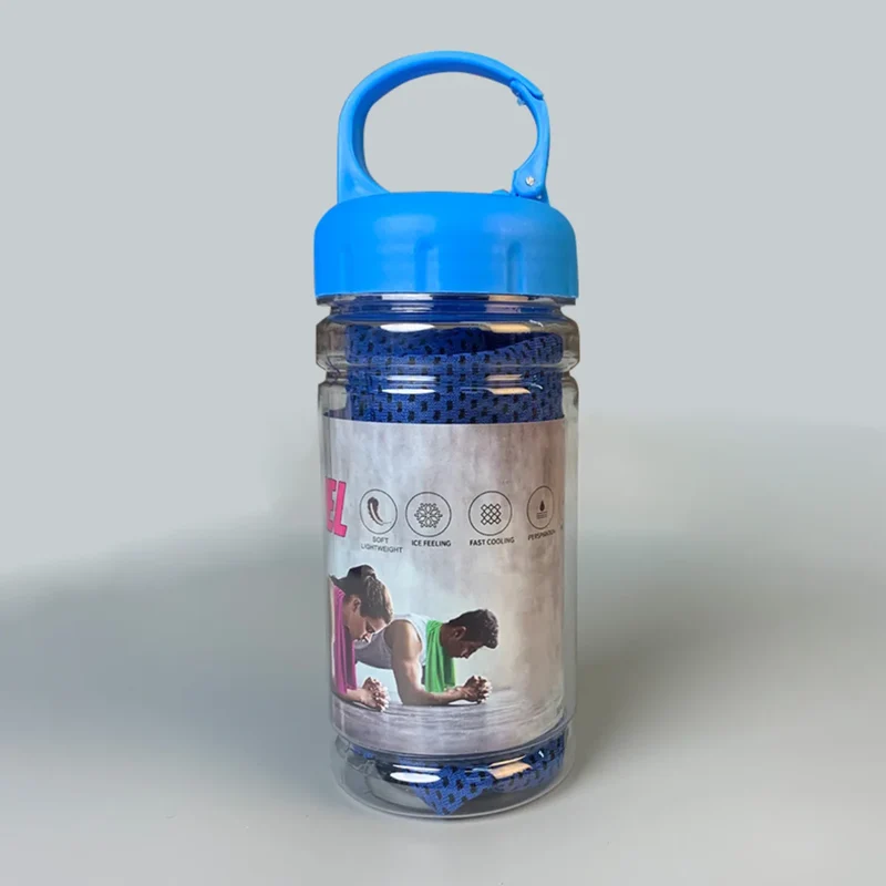 Portable Quick-Drying Cooling Towel with Bottle