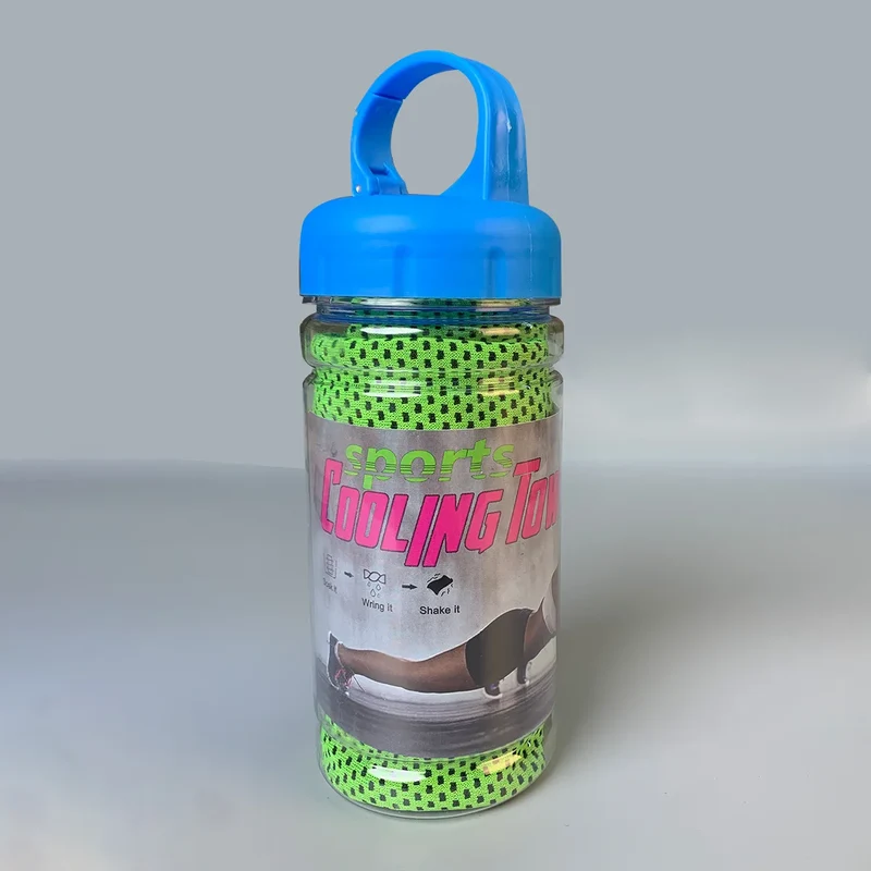 Portable Quick-Drying Cooling Towel with Bottle