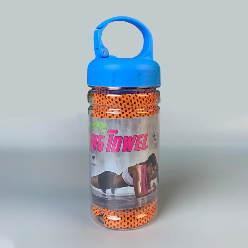 Portable Quick-Drying Cooling Towel with Bottle