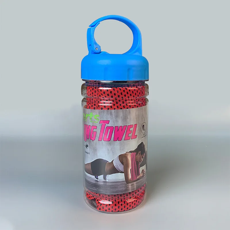 Portable Quick-Drying Cooling Towel with Bottle