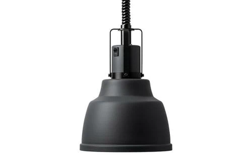 Lampe chauffe-plat à tête large Ø 220 mm – Aluminium anodisé noir ou gris