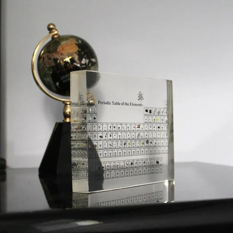 Educational Periodic Table with Real Elements