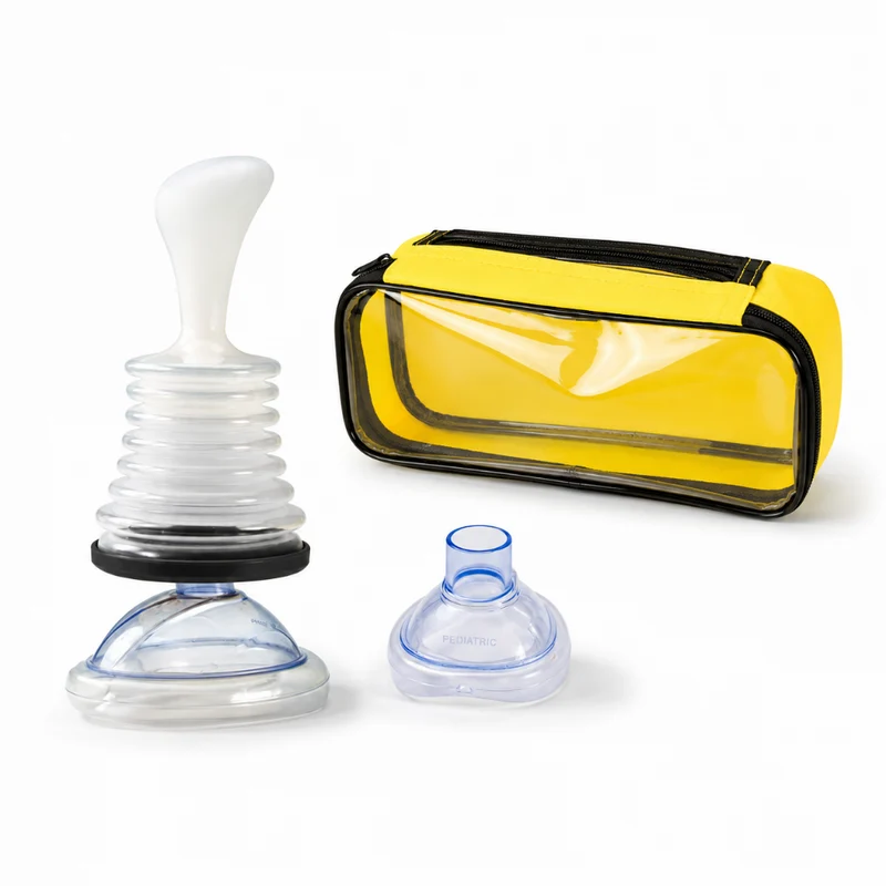 First Aid Kit with Suction Device for Airway Clearance