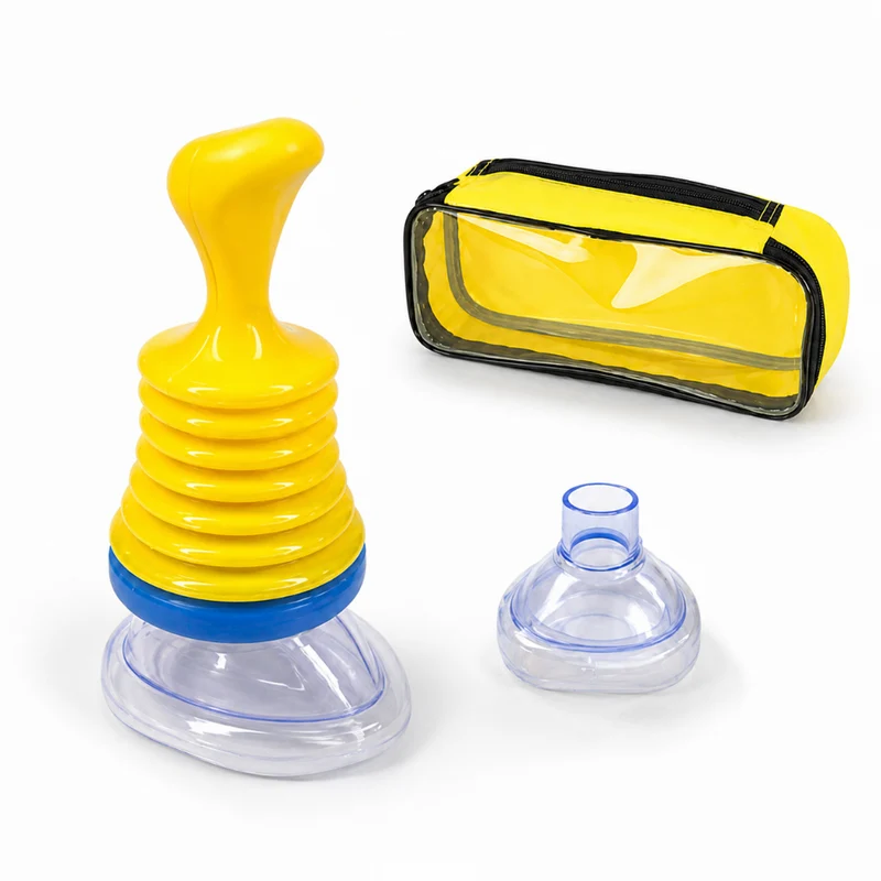First Aid Kit with Suction Device for Airway Clearance