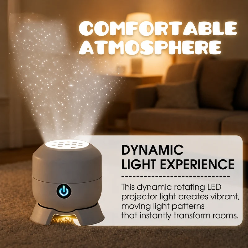 Ocean Wave Projector Rotating Night Light
