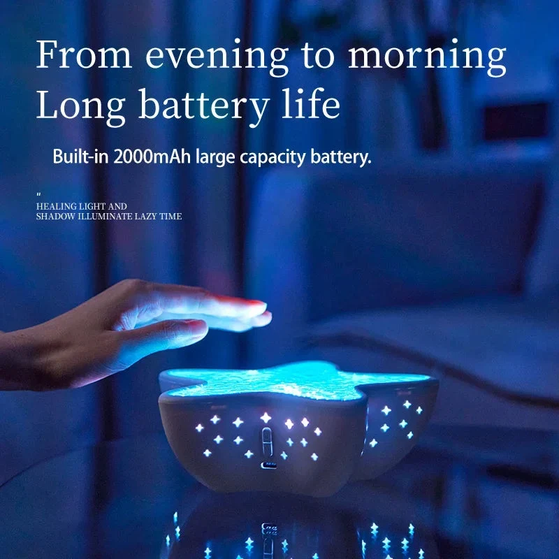 Starfish Night Light Projector with Rotating Waves