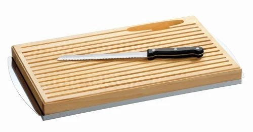 Planche à pain avec ramasse miettes inox