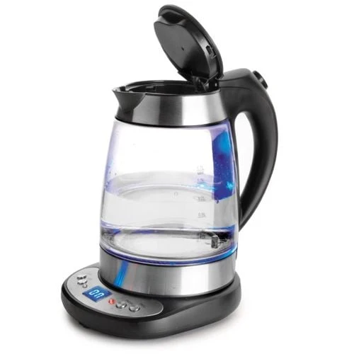 Bouilloire électrique en verre à température réglable