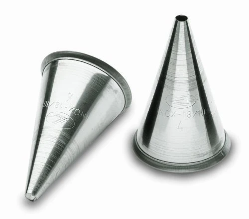 Lot de 6 douilles inox à décorer, embout rond