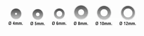 Lot de 6 douilles inox à décorer, embout rond