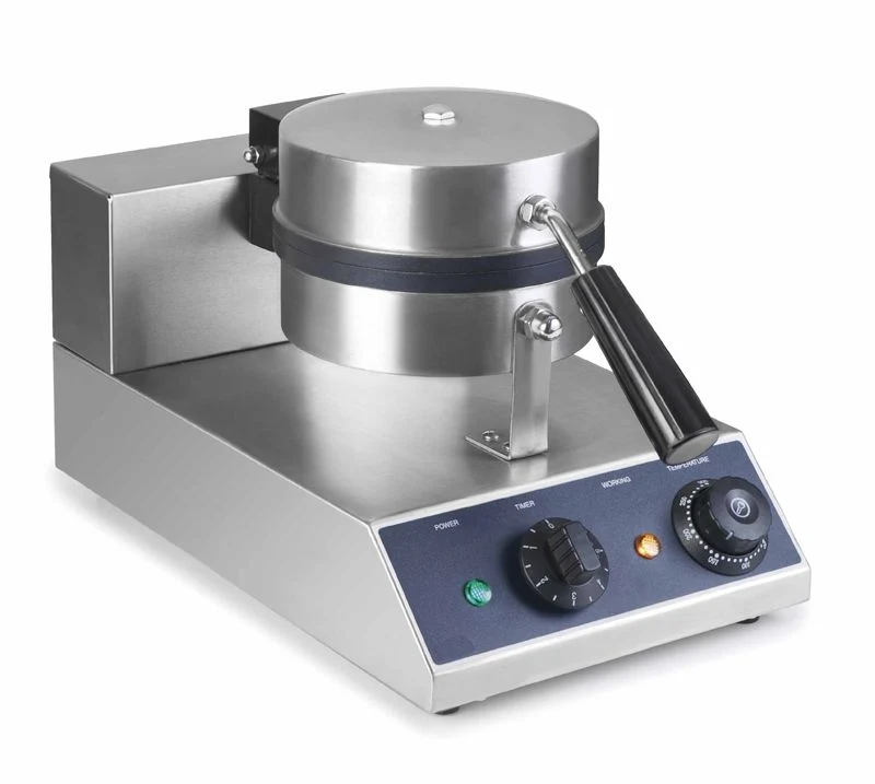 Gaufrier inox professionnel avec plaques antiadhésives