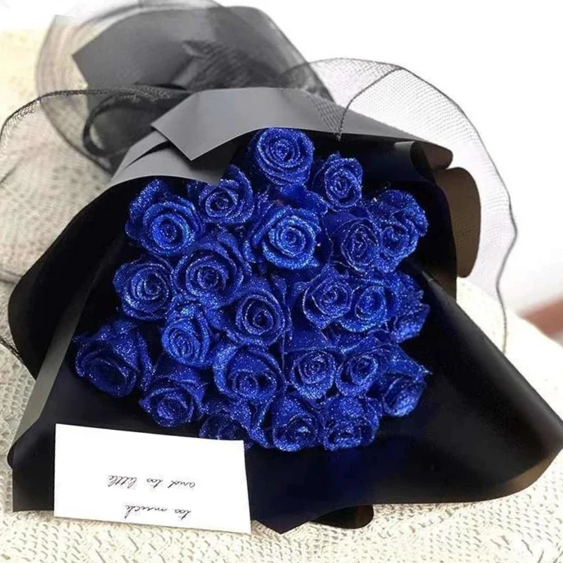Rose Éternelle Scintillante sous Cloche – Cadeau Lumineux