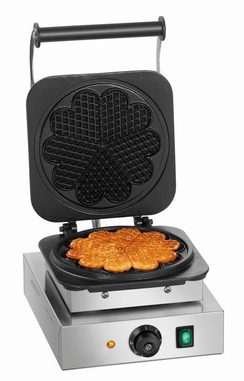 Gaufrier professionnel en fonte pour gaufres Bruxelles ou cœur
