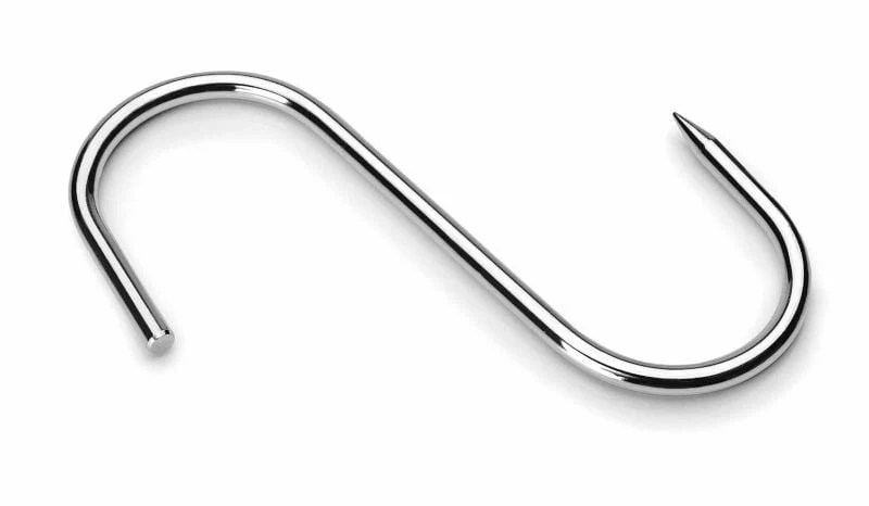Crochet de boucher inox 1 ou 2 pointes
