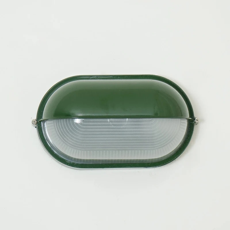 Outdoor industrial bulkhead wall lamp Oval weather-resistant design