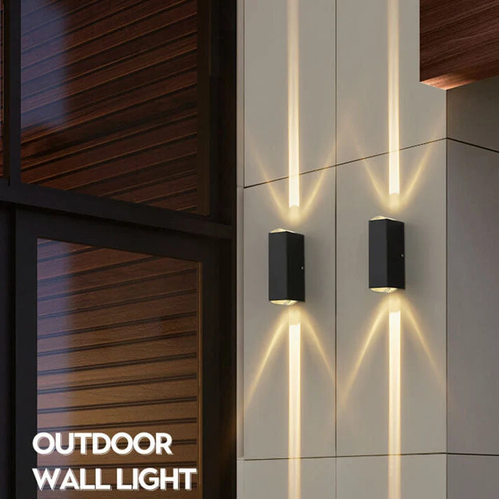 LED wall lamp outdoor lighting waterproof modern rectangular