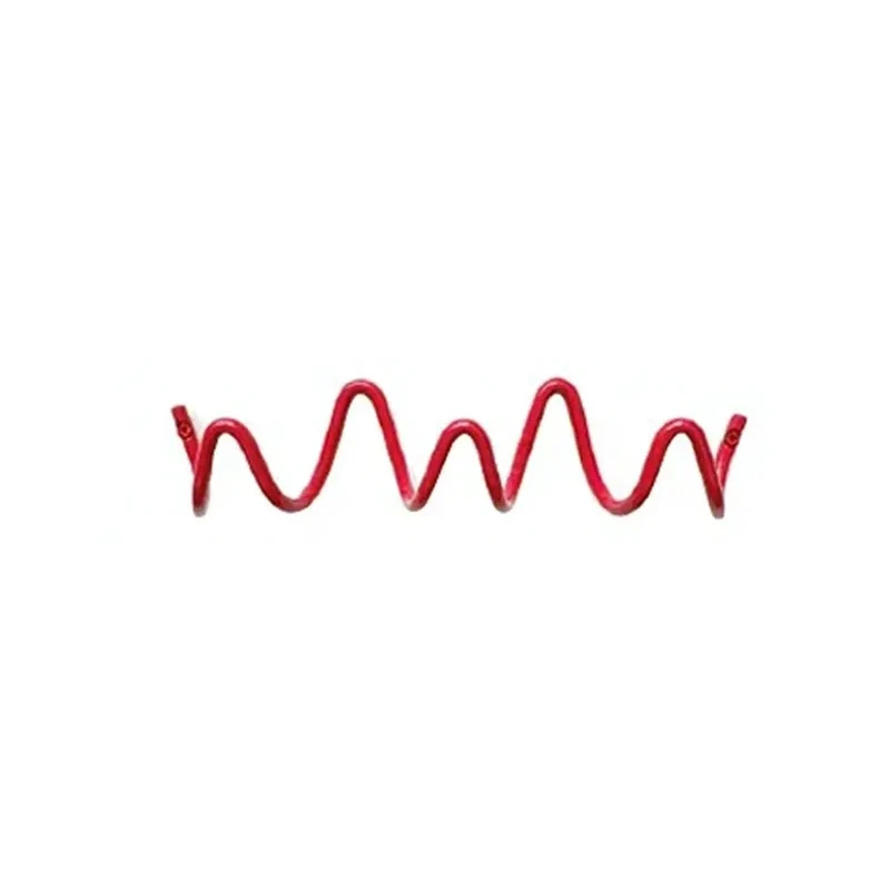 Space-saving wall hanger with multiple hooks wave