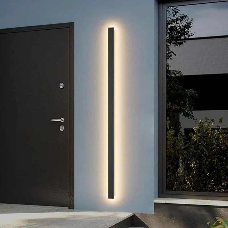 Slim outdoor LED lamp modern wall sconce terrace porch