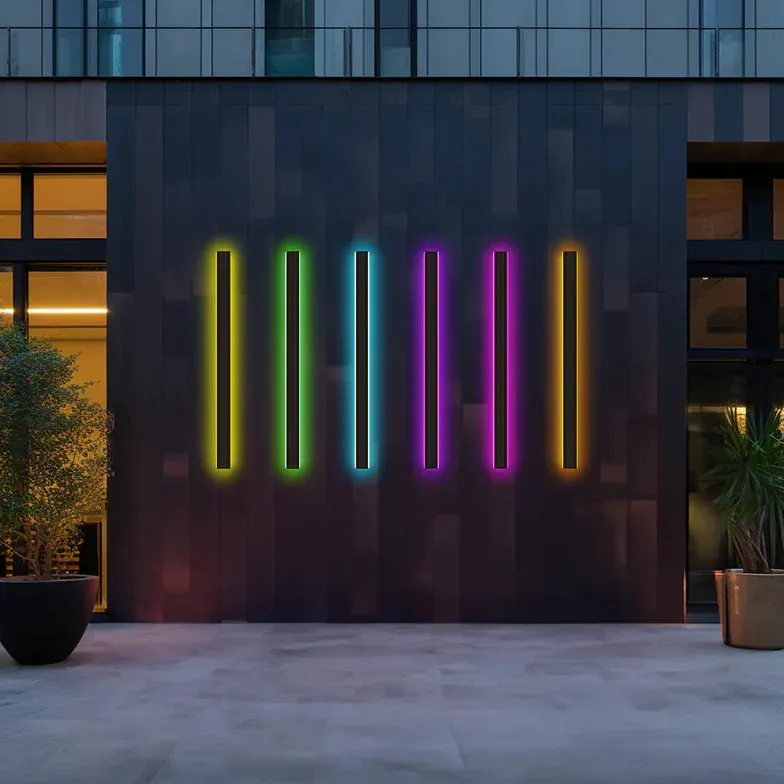 Slim outdoor LED lamp modern wall sconce terrace porch