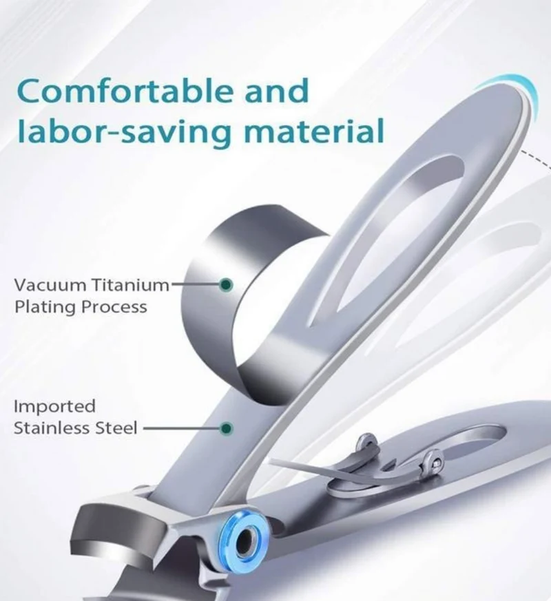 Reinforced precision nail clippers for thick toenails