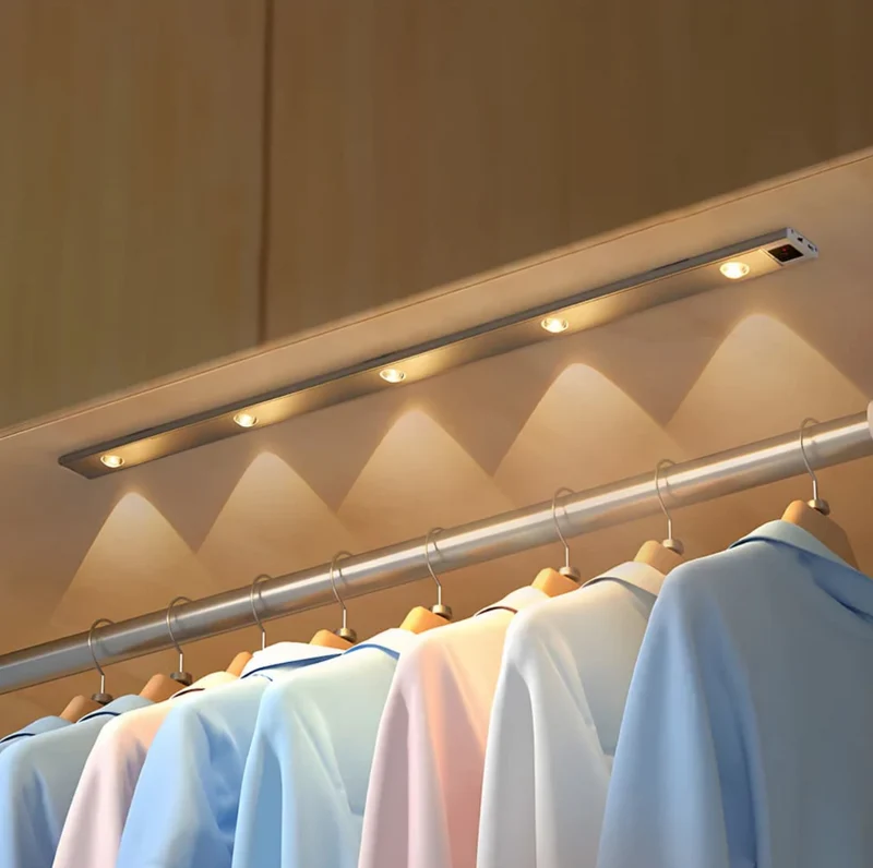 Rechargeable wall lamp with motion sensor and touch dimmer