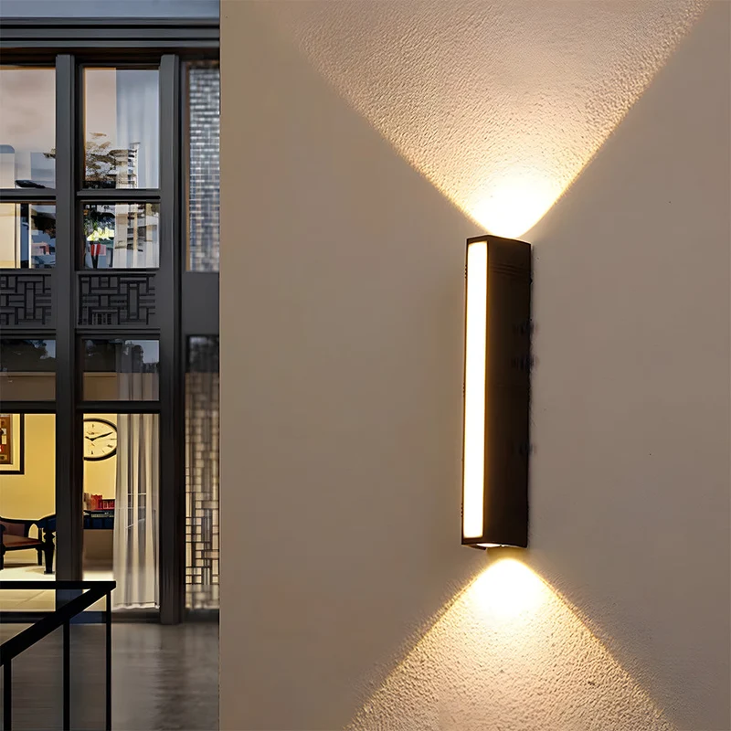 Outdoor LED wall lights with very bright light, weather-resistant