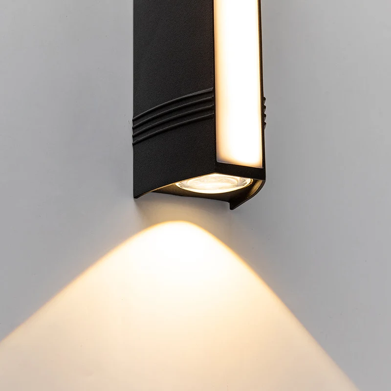 Outdoor LED wall lights with very bright light, weather-resistant