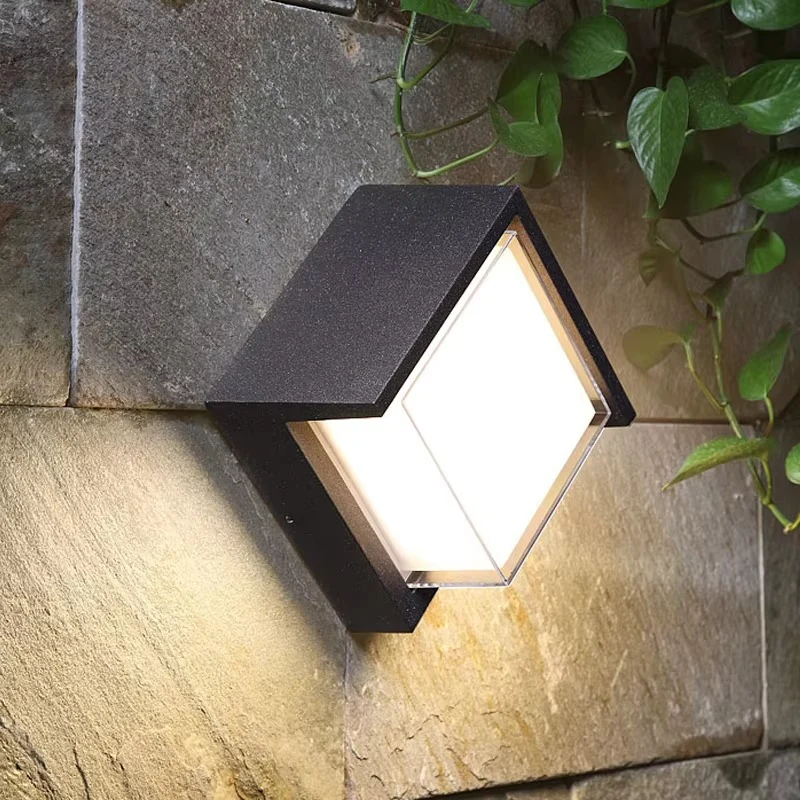 Modern outdoor LED wall lamp with motion sensor